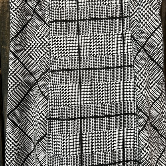 Lily Rose Jumper Dress L Plaid Grey Neutral Stretch Academia Preppy 90s Y2K - Picture 3 of 11